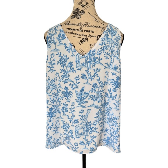 Lilly Pulitzer Florin Straight Hem Tall Tales Top NWT Size XL - Picture 4 of 8